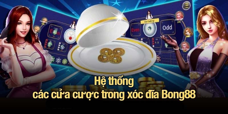 Hệ thống các cửa cược trong xóc đĩa Bong88