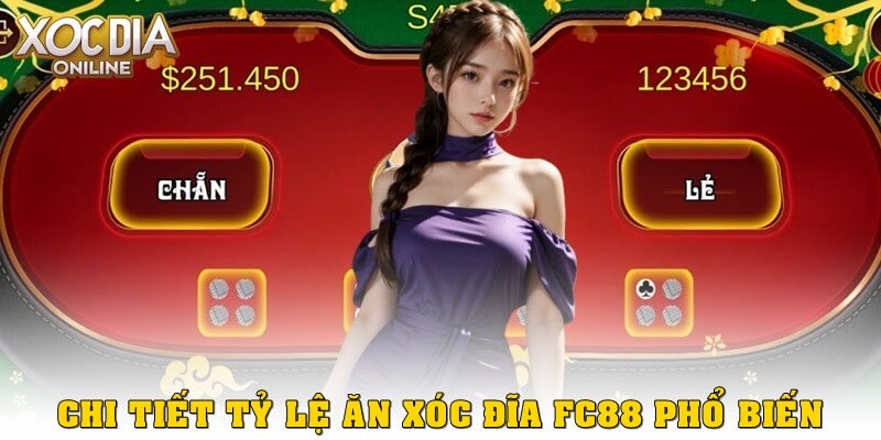 Tỉ lệ ăn xóc đĩa FC88 – Hướng dẫn chi tiết cách nhận thưởng Chi tiết tỉ lệ ăn xóc đĩa FC88 phổ biến