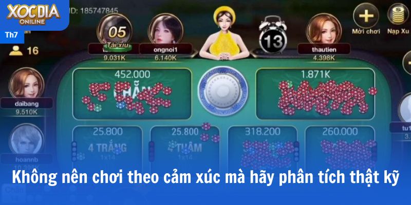 Khám phá xóc đĩa LU88 – Sân chơi cá cược đỉnh cao 2025 Không nên chơi theo cảm xúc mà hãy phân tích thật kỹ